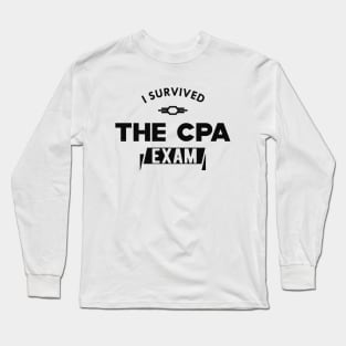 CPA Exam Survivor - I Survived the cpa exam Long Sleeve T-Shirt